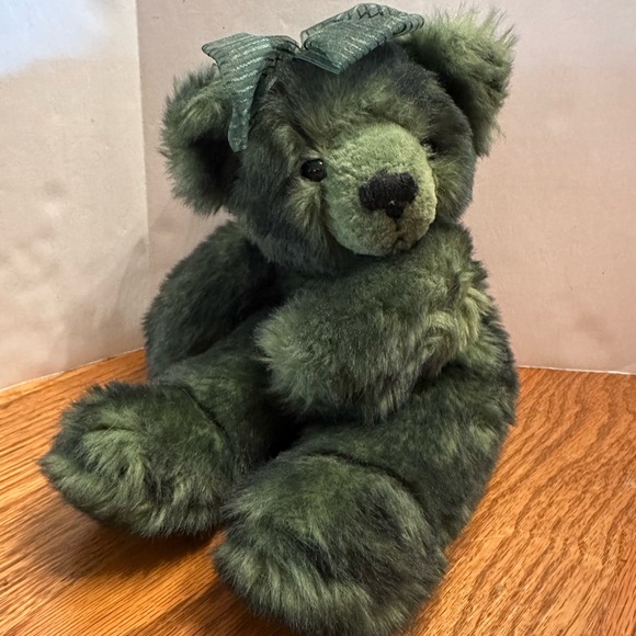 Dakin Applause Jewel Green Tipped Teddy Bear Plush 13in Stuffed Animal - Picture 1 of 4